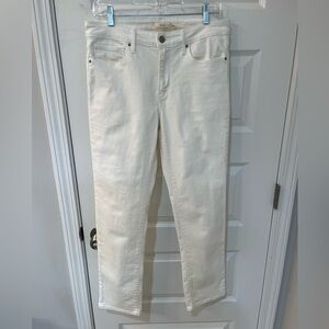 Levi’s 712 Slim White Jeans Women’s Stretch Mid-rise Size 30x30 (32x29)